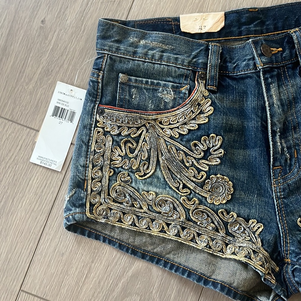 *NWT* Denin & Supply Ralph Lauren western detail shorts size 27 - Picture 2 of 10